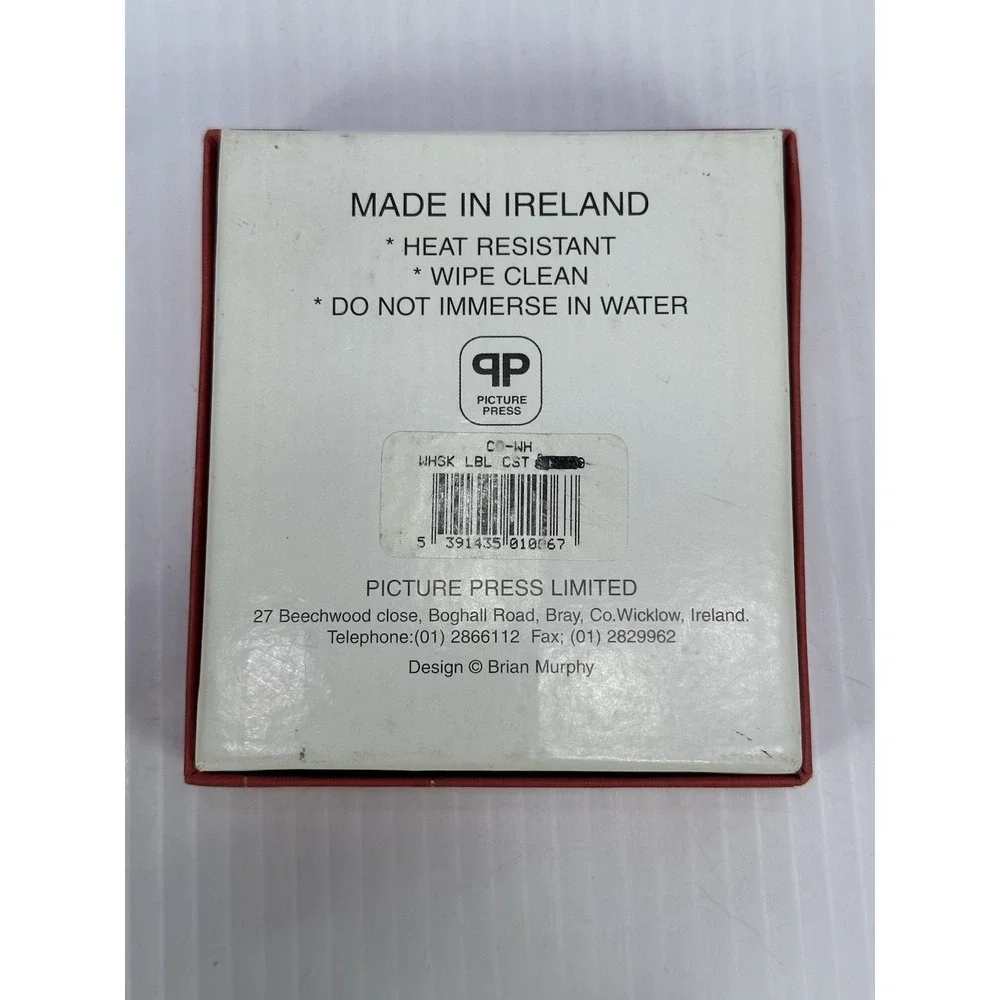 Whiskey Label 6 Coasters Made In Ireland Picture Press Limited